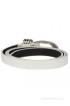 SkyWays Women Casual White Artificial Leather Belt(White)